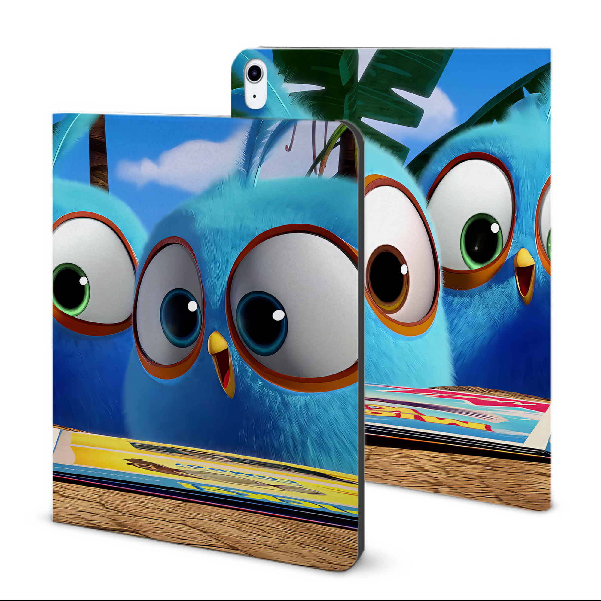 （画像用） Angry Birds アングリーバード IPad ケース ブック型 PUレザー TPU 耐衝撃 軽量 薄型 ペン収納なし 全面保護 IPad 各モデル対応